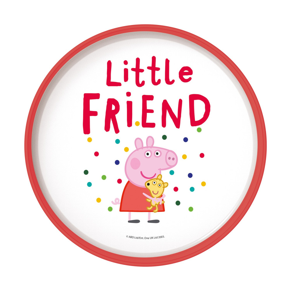 Stor: Peppa Pig - Little One Non Slip Bicolor Premium Plate (13493)