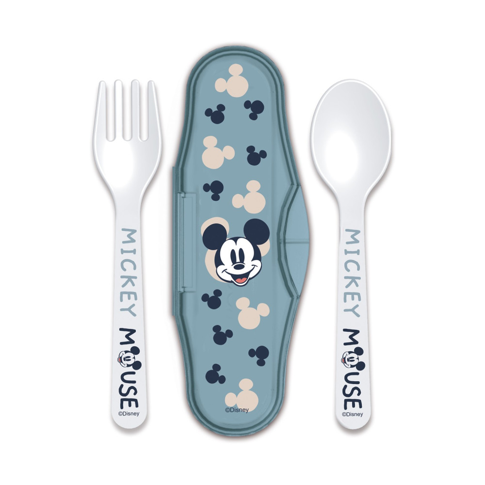 Stor: Mickey Mouse Full Of Smiles - Toddler 2 Pcs PP Traveling Spoons (10466)