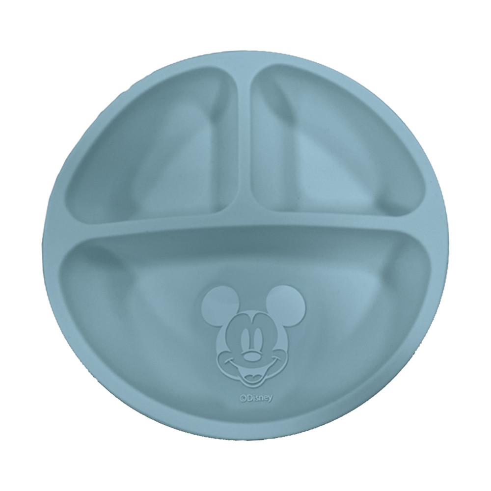 Stor: Mickey Mouse - Toddler Divided Silicone Plate  (12225)