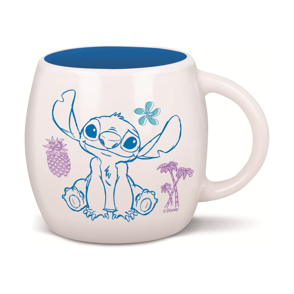 Stor: Stitch Drawing - Young Adult Globe Mug In Gift Box  (385ml) (95743)