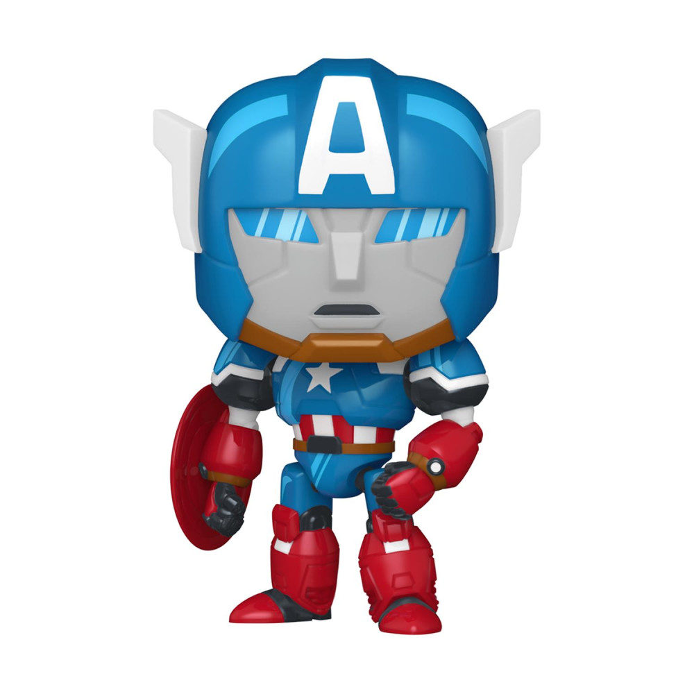 Funko Pop! Marvel: What If...? - Captain America Mech #1569 Bobble-Head Vinyl Figure