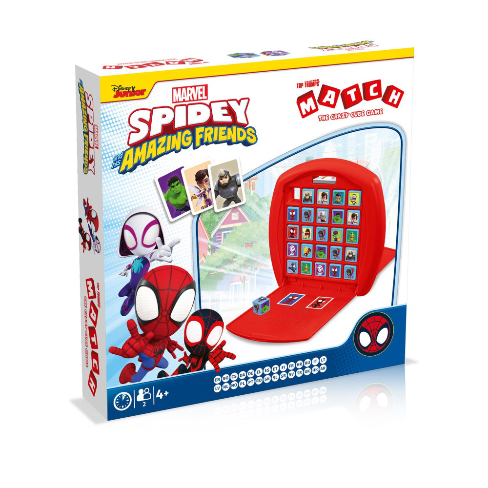 Winning Moves Top Trumps Match: Marvel - Spidey &amp; His Amazing Friends Τhe Crazy Cube Game (English Language) (WM04798-ML1-6)