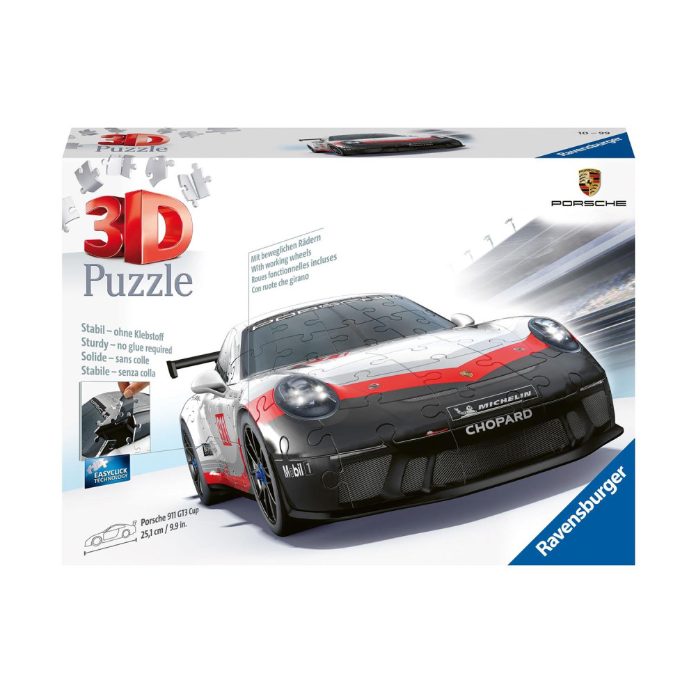 Ravensburger 3D Puzzle: Porsche GT3 Cup (108 pcs) (11557)