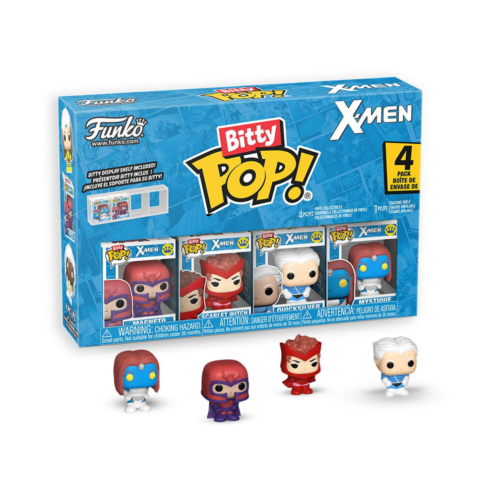 Funko Bitty Pop! 4-Pack: X-Men - Magneto, Scarlet Witch, Quicksilver, Mystique Vinyl Figures