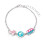 Carat Shop Barbie - Charm Bracelet with Three Enamelled Fun Charms - Silhouette, Skate, &amp; Camper Van (BMCB0009)