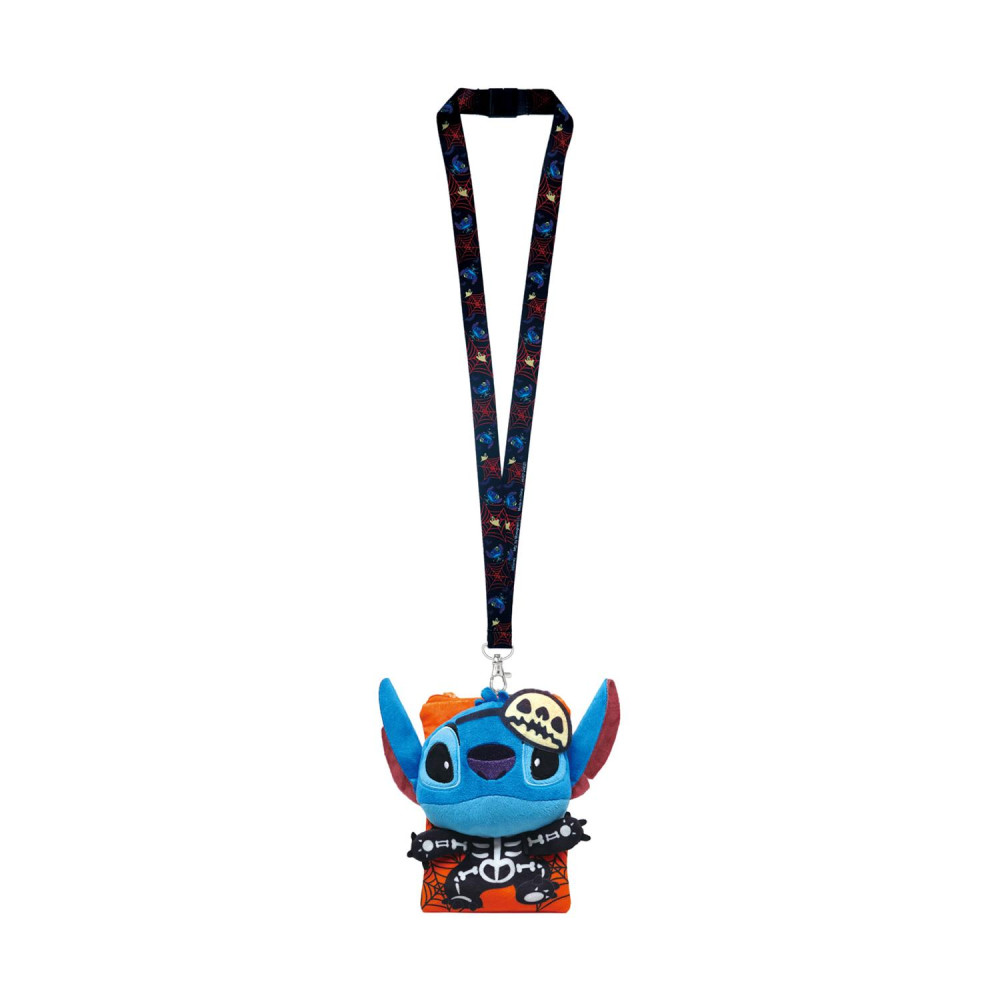 Monogram Disney: Lilo &amp; Stitch - Stitch Skeleton Deluxe Lanyard with Pouch Card Holder (83078)