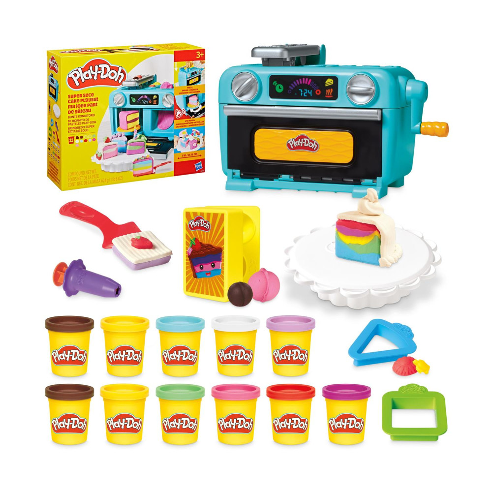 Hasbro Play-Doh: Doh &amp; More - Super Slice Cake Playset (G0497)