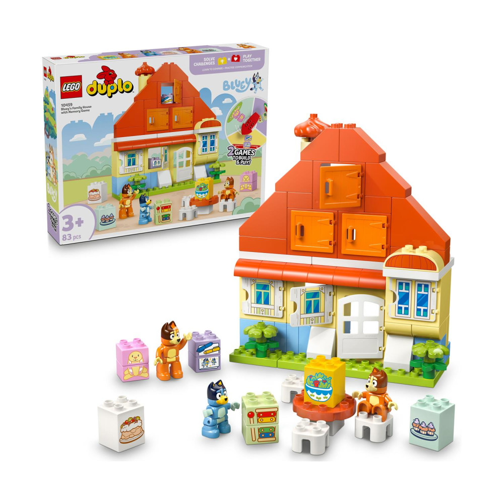 Lego® Duplo Bluey: Bluey's Family House with Memory Game (10459)