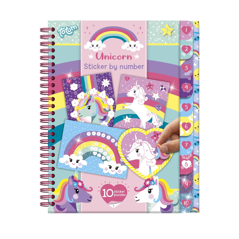 Totum Unicorn Sticker By Number Book (TT072008)