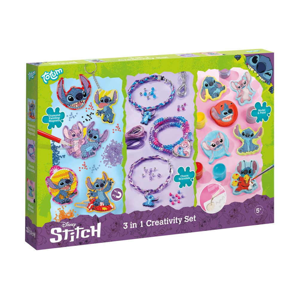 Totum Disney: Stitch - 3 In 1 Creativity Set (TT700161)