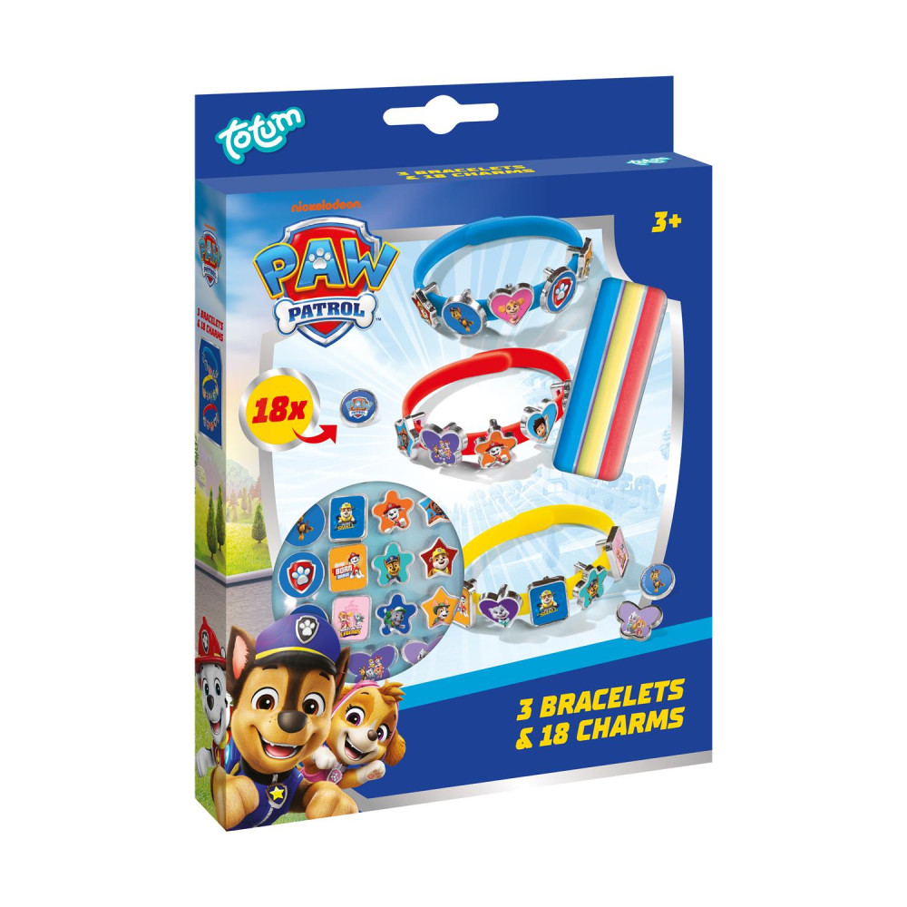 Totum: Paw Patrol - 3 Bracelets &amp; 18 Charms (TT720633)