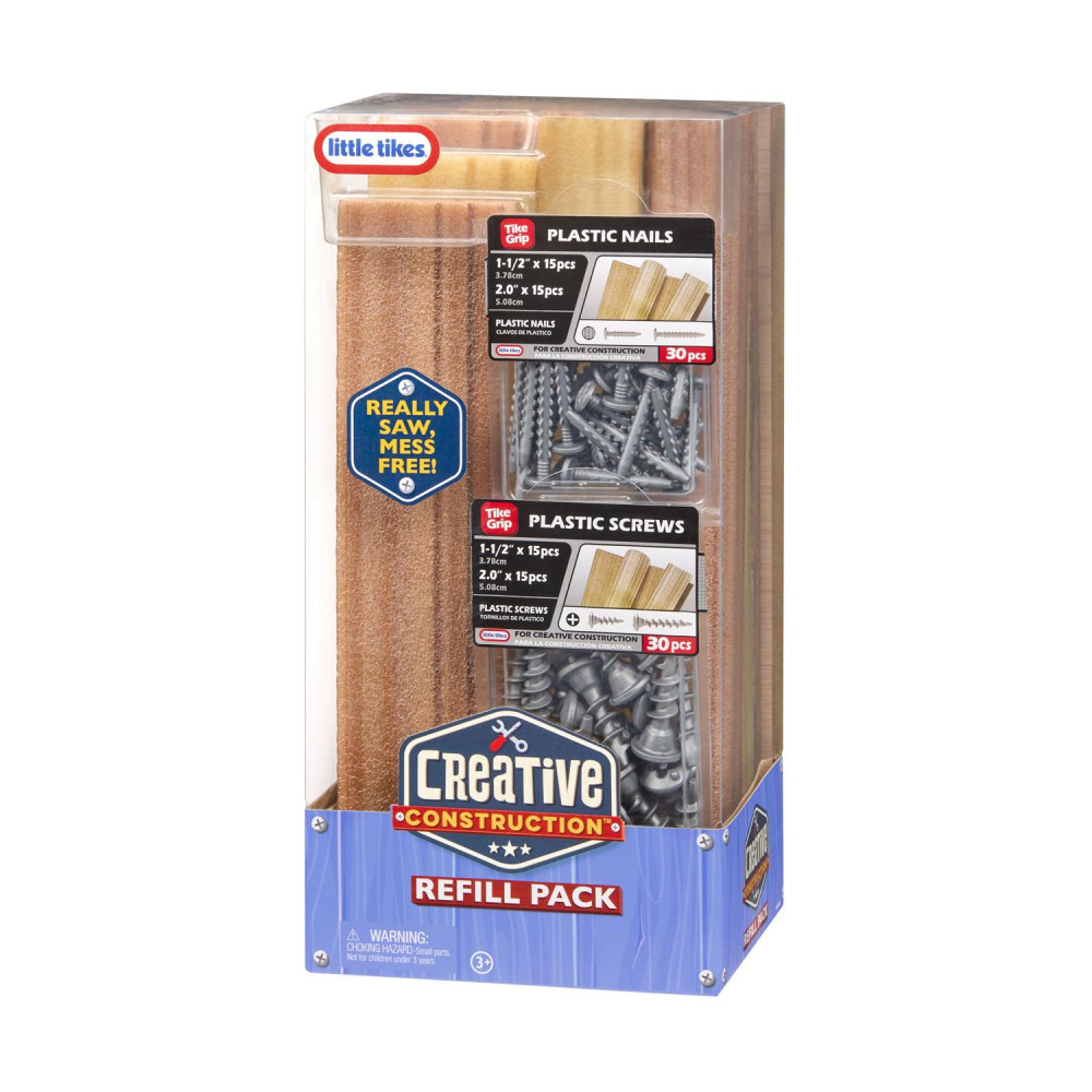 Little Tikes Creative Construction Σετ Υλικών (Ξύλο-Καρφιά-Βίδες) (643927)