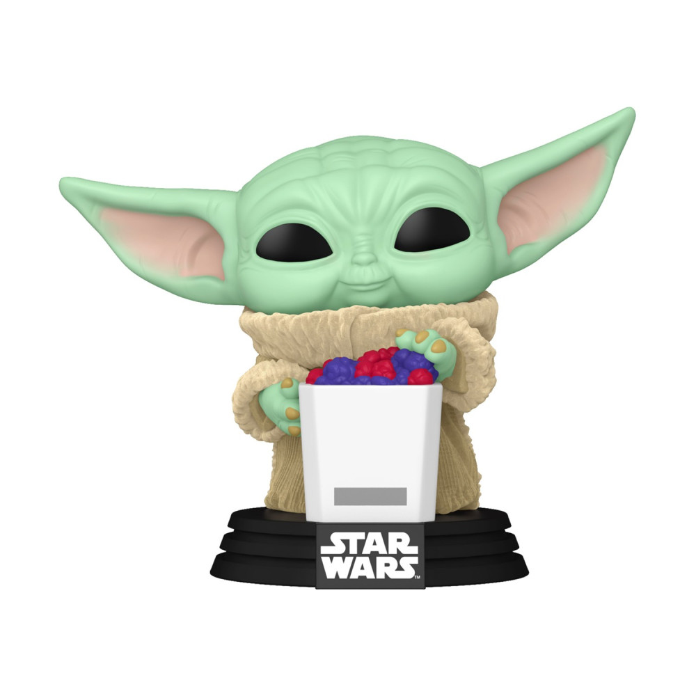 Funko Pop! Disney Star Wars: Mandalorian &amp; Grogu - Grogu (Flocked) (Special Edition) #825 Bobble-Head Vinyl Figure
