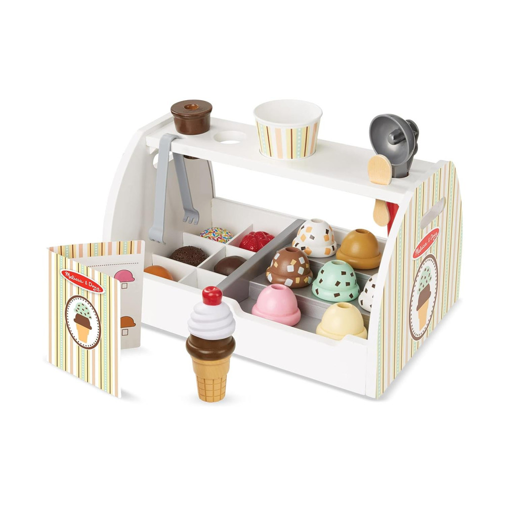 Melissa &amp; Doug Pretend Play: Wood - Ice-Cream Counter (6074905)