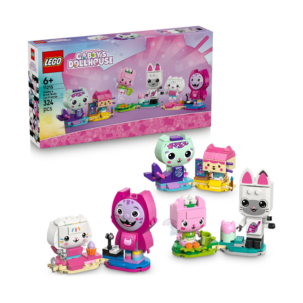 LEGO® Gabby’s Dollhouse: Gabby’s Brick-Built Cat Friends (11215)