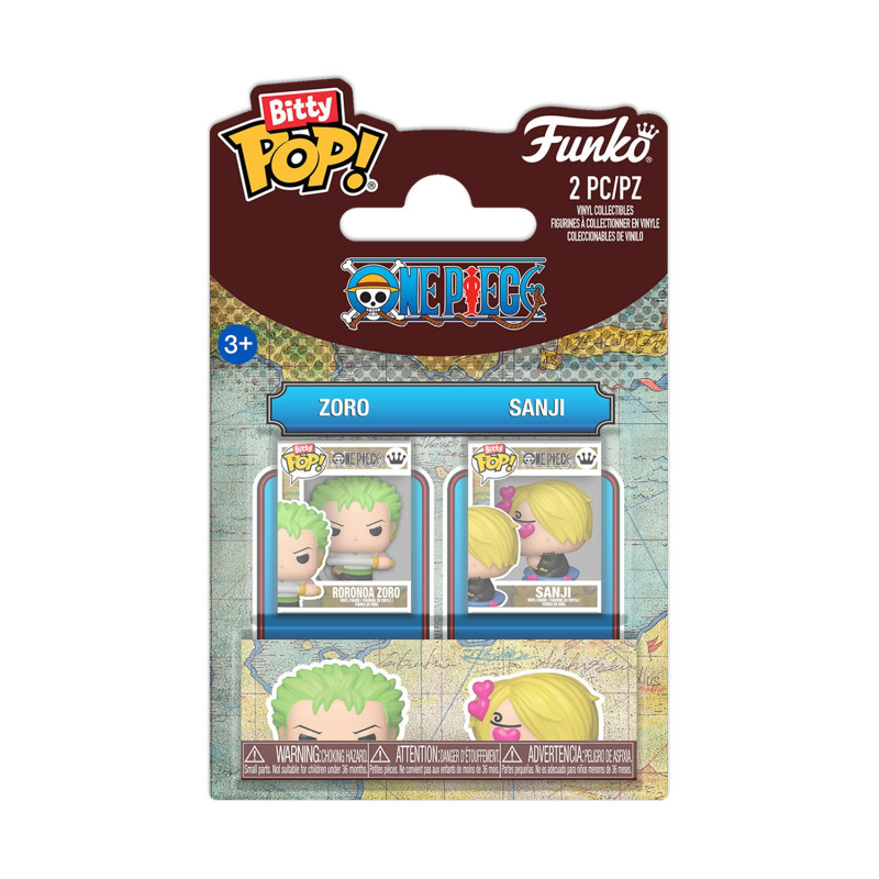 Funko Bitty Pop! 2-pack: One Piece - Zoro &amp; Sanji Vinyl Figures