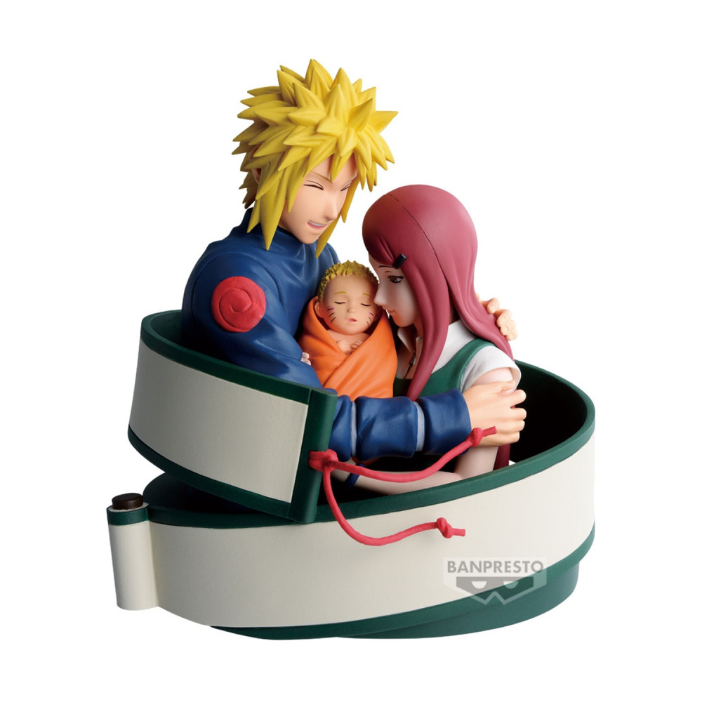 Banpresto: Naruto 72 Series - Minato &amp; Naruto &amp; Kushina Figure (13cm) (71473)
