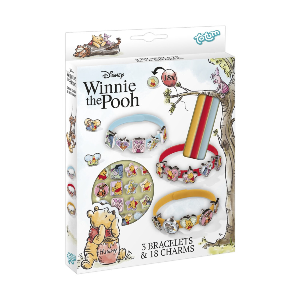 Totum: Disney Winnie The Pooh - 3 Bracelets &amp; 18 Charms (TT690202)