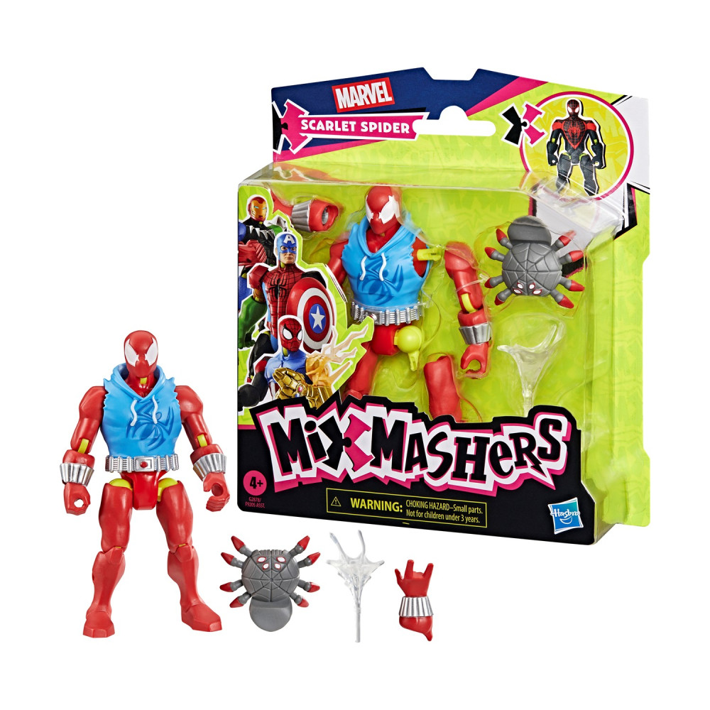 Hasbro Marvel Spider-Man: Mixmashers  - Scarlet Spider Action Figure (G2878)