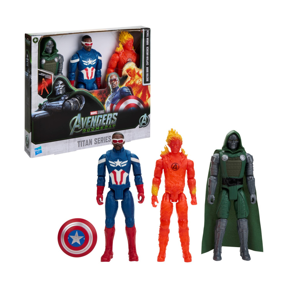 Hasbro Marvel: Avengers Dooms Day Doctor Doom, Captain America &amp; Human Torch (G3549)