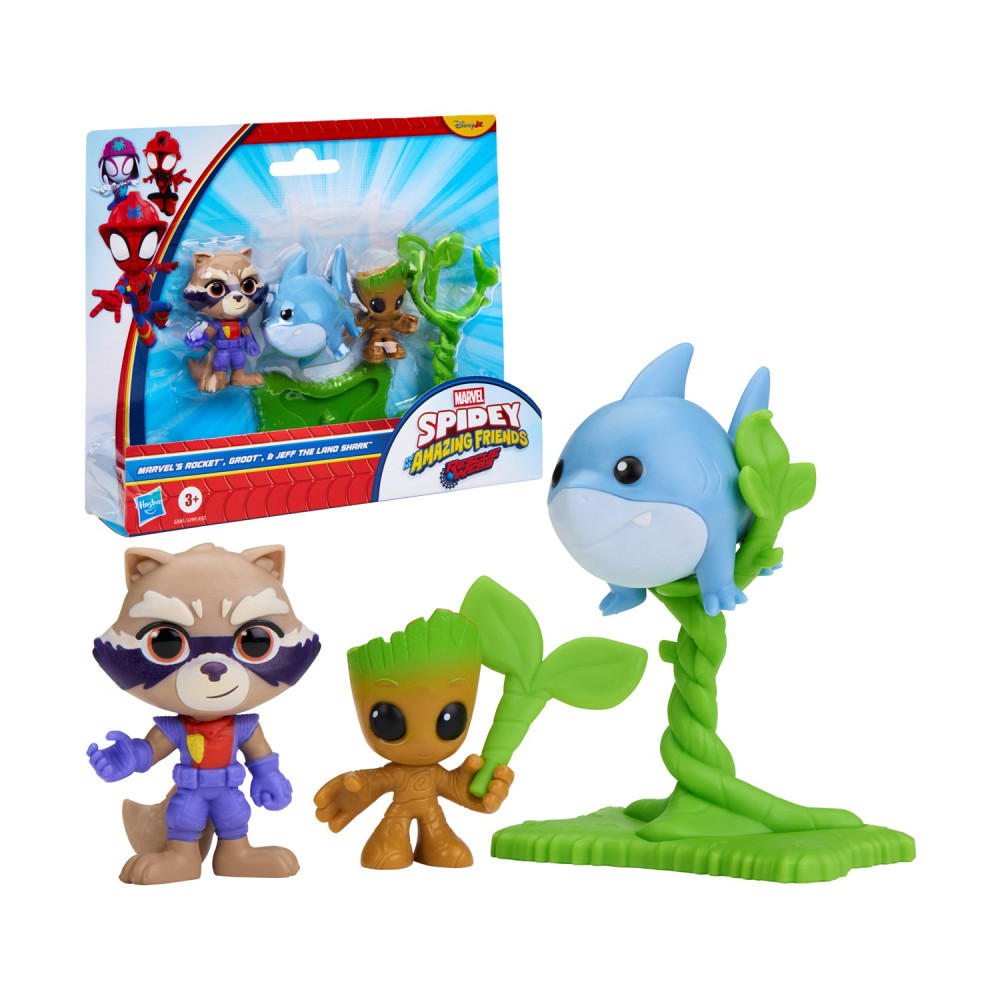 Hasbro Marvel Spidey and His Amazing Friends: Groot &amp; Rocket Rescue 2-Pack (G3045)