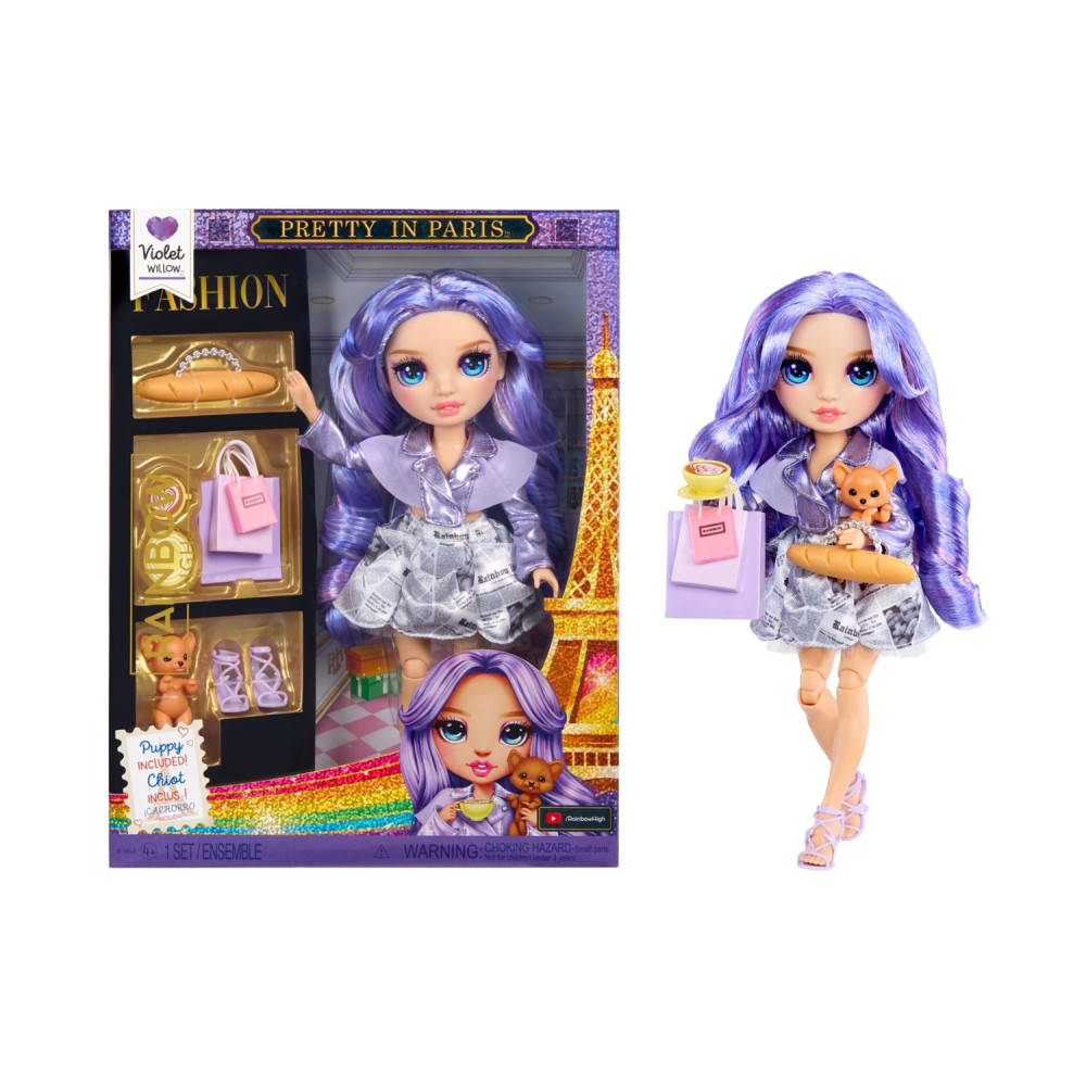 MGA Rainbow High: Pretty in Paris - Κούκλα Μόδας Violet (248798)