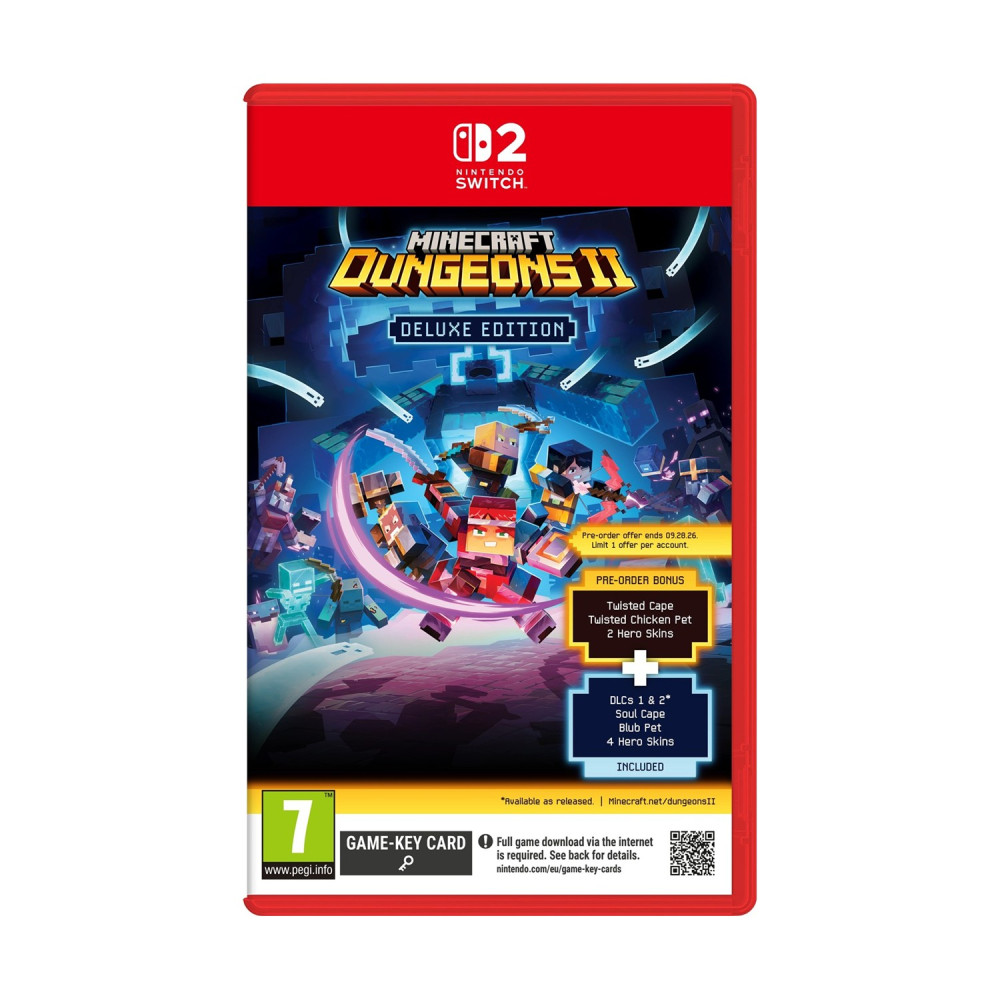 NSW2 Minecraft Dungeons II: Deluxe Edition (Game Key Card)