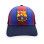 FC Barcelona Official Cap – Navy &amp; Blaugrana Split Panel – Size Adult (5001GBBIL)