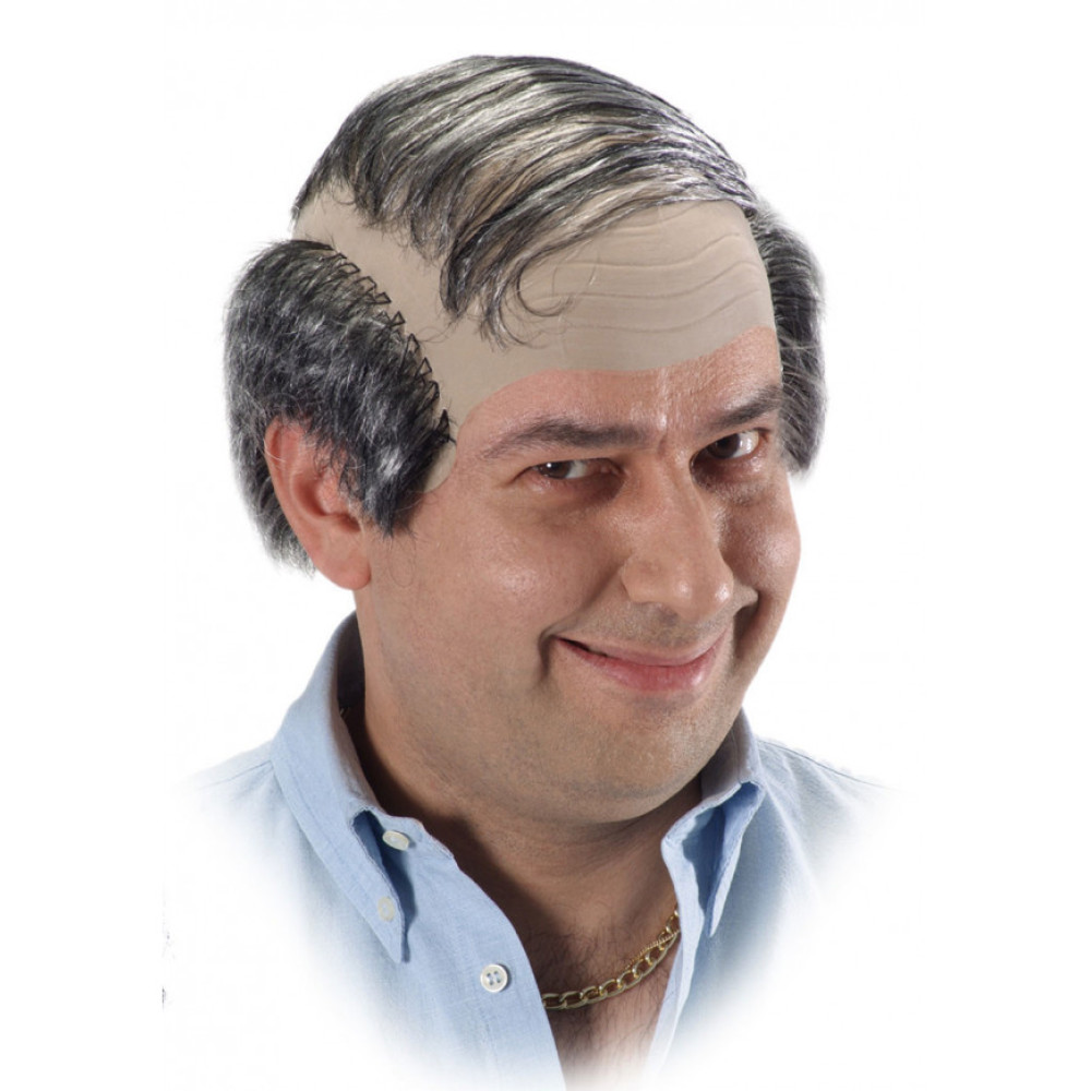 Περούκα Ανδρική Γκρι Με Φαλάκρα Λάτεξ