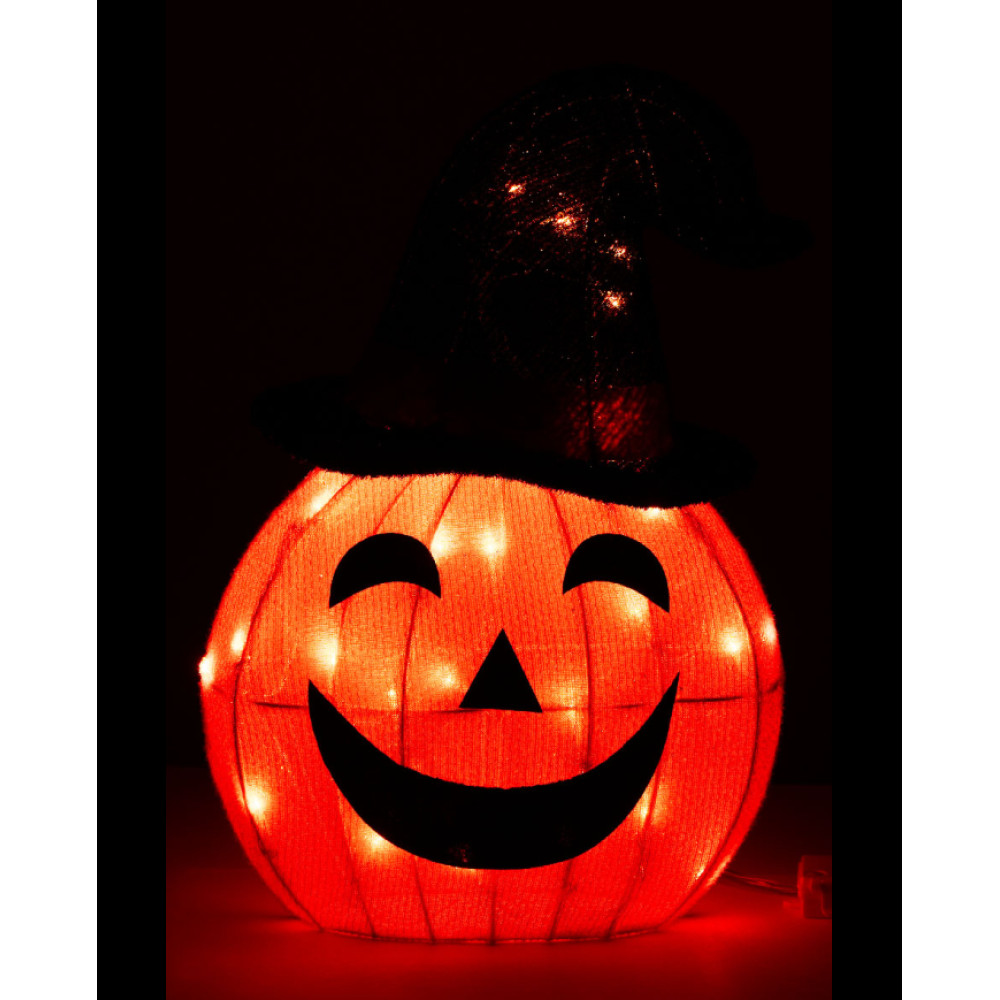 Διακοσμητική Κολοκύθα Halloween Με Φως 50cm