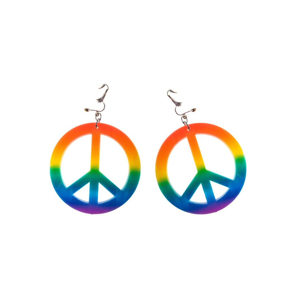 Σκουλαρίκια Hippie Με Σήμα Ειρήνης