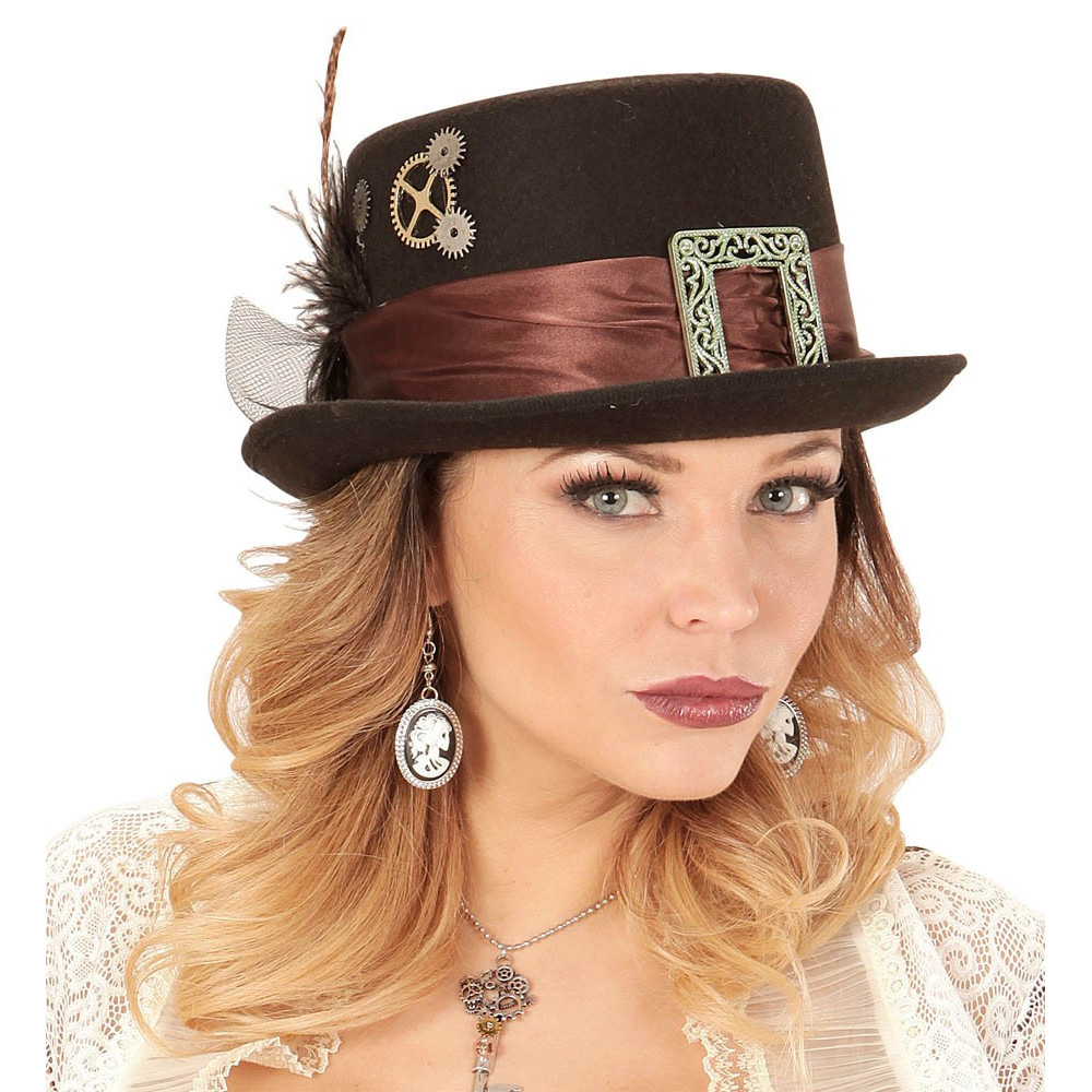 Καπέλο SteamPunk Τσόχινο