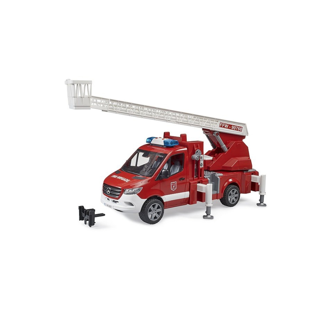 BRUDER ΠΥΡΟΣΒΕΣΤΙΚΟ ΟΧΗΜΑ MERCEDES SPRINTER ΜΕ ΣΚΑΛΑ ΚΑΙ ΜΑΝΙΚΑ (BR002673)