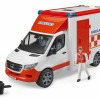 BRUDER ΑΣΘΕΝΟΦΟΡΟ MERCEDES BENZ SPRINTER ΜΕ ΟΔΗΓΟ (02676)