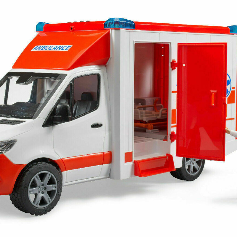 BRUDER ΑΣΘΕΝΟΦΟΡΟ MERCEDES BENZ SPRINTER ΜΕ ΟΔΗΓΟ (02676)