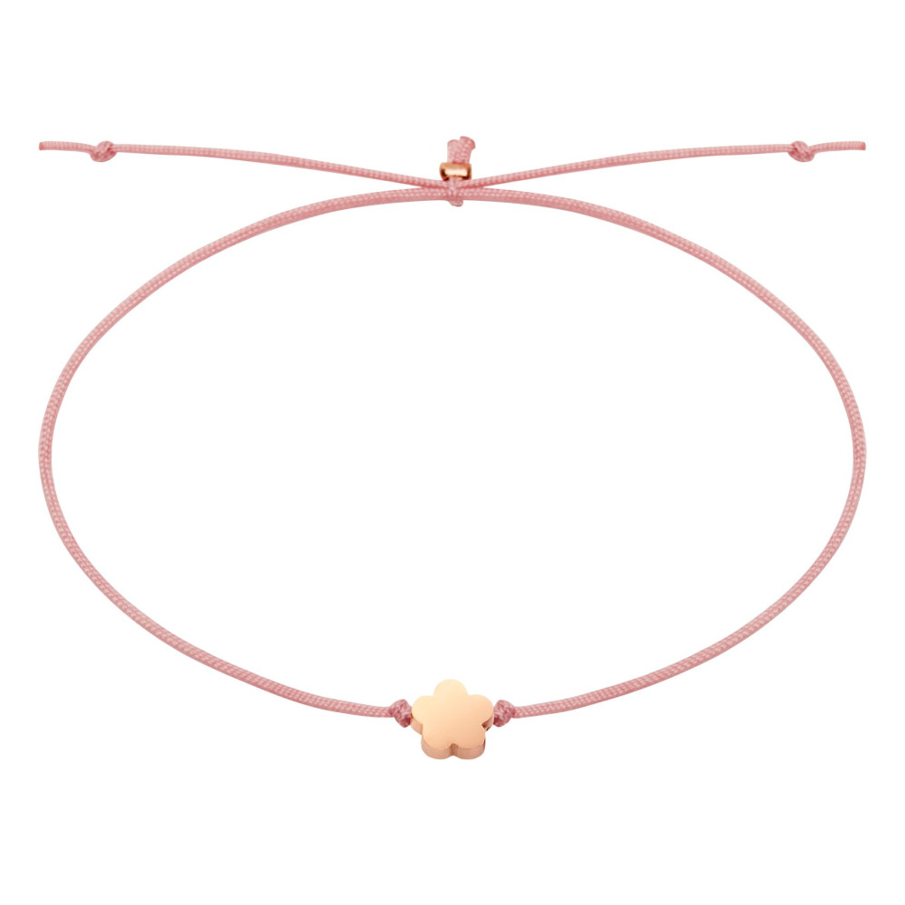ΒΡΑΧΙΟΛΑΚΙ GOOD WISHES ROSEGOLD FLOWER (607274)