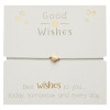 ΒΡΑΧΙΟΛΑΚΙ GOOD WISHES GOLD FLOWER (607283)