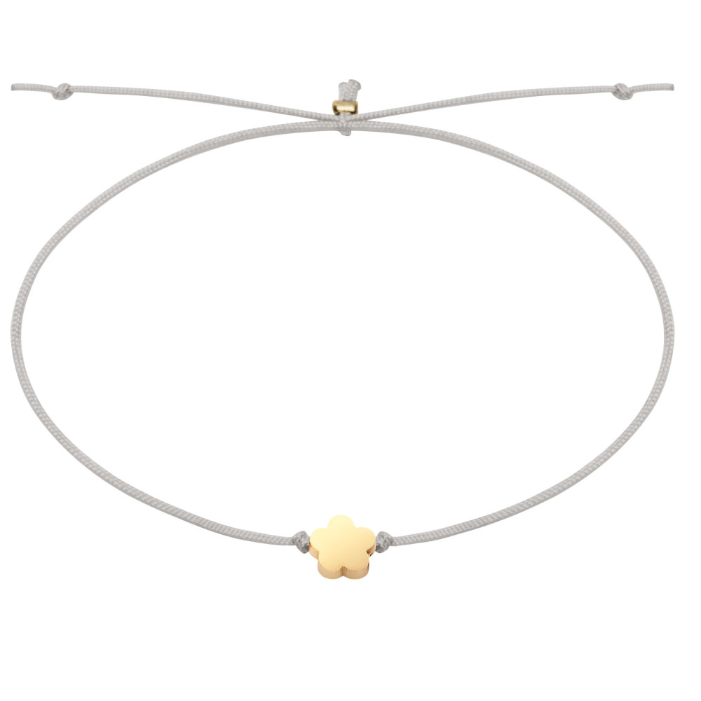 ΒΡΑΧΙΟΛΑΚΙ GOOD WISHES GOLD FLOWER (607283)