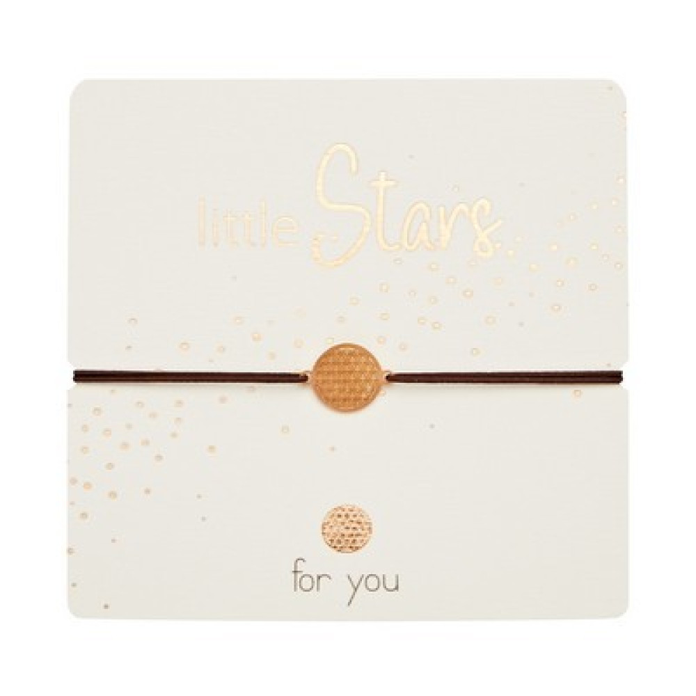 ΒΡΑΧΙΟΛΑΚΙ LITTLE STARS ROSEGOLD FLOWER OF LIFE (607337)