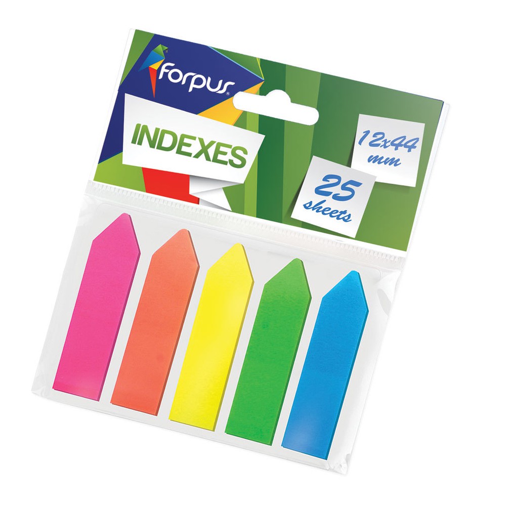 ΣΕΛΙΔΟΔΕΙΚΤΕΣ FORPUS ΒΕΛΟΣ 12x44MM 5 XΡΩΜΑΤΑ (FO42037)